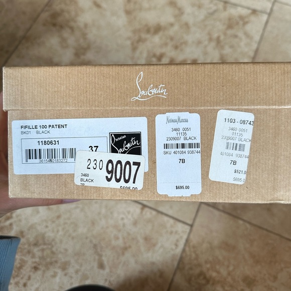 Christian Louboutin Black Patent Leather Pumps - Picture 3 of 7